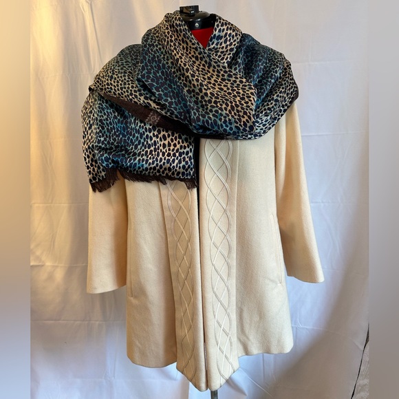 Vintage Alorna 100% Wool Opera Coat Petite - Picture 13 of 14